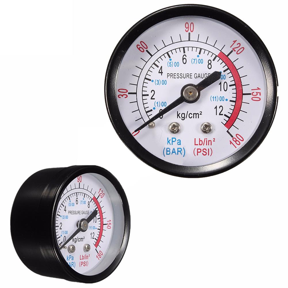 Air Pressure Gauge 50mm 1/4 0-180 PSI 0-12 Bar Manometer For Air Compressor