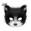 Cosplay Furry Tail Plush Fox Mask Fluffy Tail Costumes Props Fuzzy Adjustable Elastic Mask for Costume Party Anime Convention And Role Play