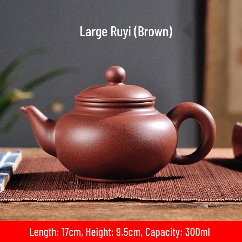 Yixing Zisha Zhuni Teapot Set with Tea Infuser – Available in 170ml, 280ml, 450ml, and 580ml Sizes