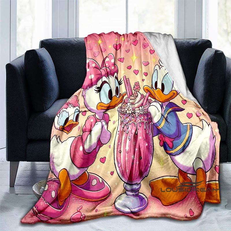 Cute Cartoon Daisy Duck Blanket Soft and Comfortable Perfect for Home Décor Bedroom Living Room and Sofa Throw