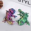 3D Printing Chameleon Figures Multi-Joint Movable Simulation Animal For Home Decor Accessories Kids Gift