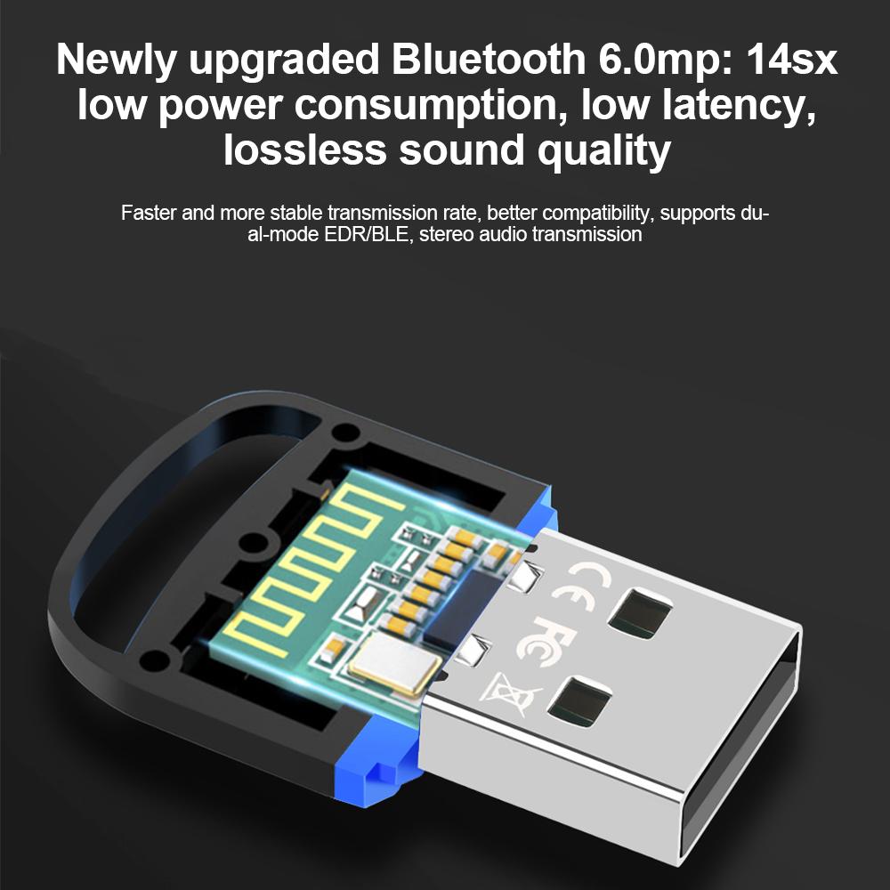 USB Bluetooth 5.4 Dongle Adapter for PC Speaker Wireless Mouse Keyboard Music Audio Receiver Transmitter Drive Free