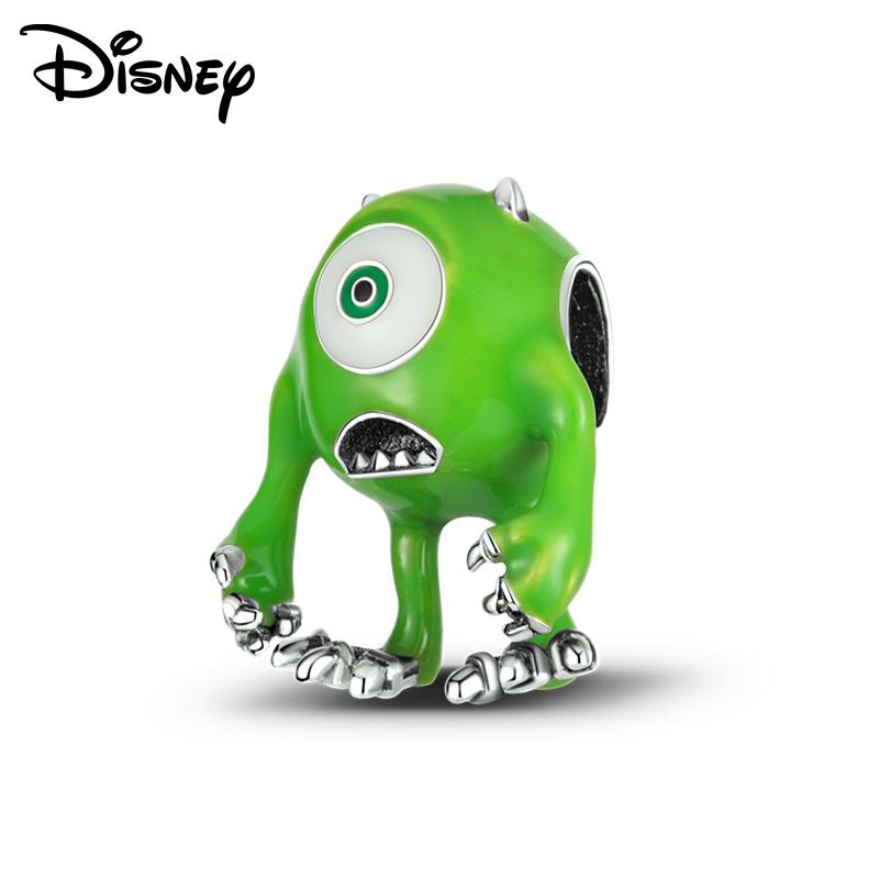 Disney 925 Silber Winnie Puuh Kürbiswagen und Minnie Anhänger Perlen Geeignet für DIY Armband Kann an Familie und Freunde verschenkt werden