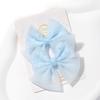 2pcs/set Lovely Bow Hairpins Solid Color Gauze Bows Clip for Kids Sweet Soft Hair Clips Pink Princess Girls Hair Accessories
