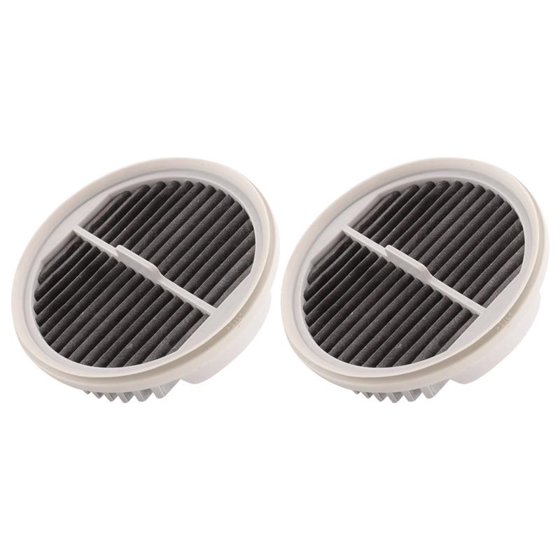 YCOC-2Pcs For Xiaomi Mijia Handheld Vacuum Cleaner Filter HEPA (Two Packs) White For MJXCQ01DY Model