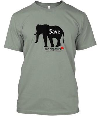 T-shirt Salva il Tempo degli Elefanti Made in USA Taglie dalla S alla 5XL