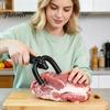 Krojak do Piekarni Ręczny do Mięsa z Ergonomiczną Rączką, Wytrzymały Stal Nierdzewna Wielokrotnego Użytku Nóż Kuchenny, Narzędzie do Krojenia Domowe Gotowanie Przenośny