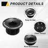 uxcell Set of 2 Bicycle Crank Cover Screw M19 Aluminum