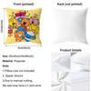 Cartoon Mr. Men And Little Miss Cushion Cover Soft & Easy-Wash Pillow Case – Versatile For Couch, Bed, Travel And Office
