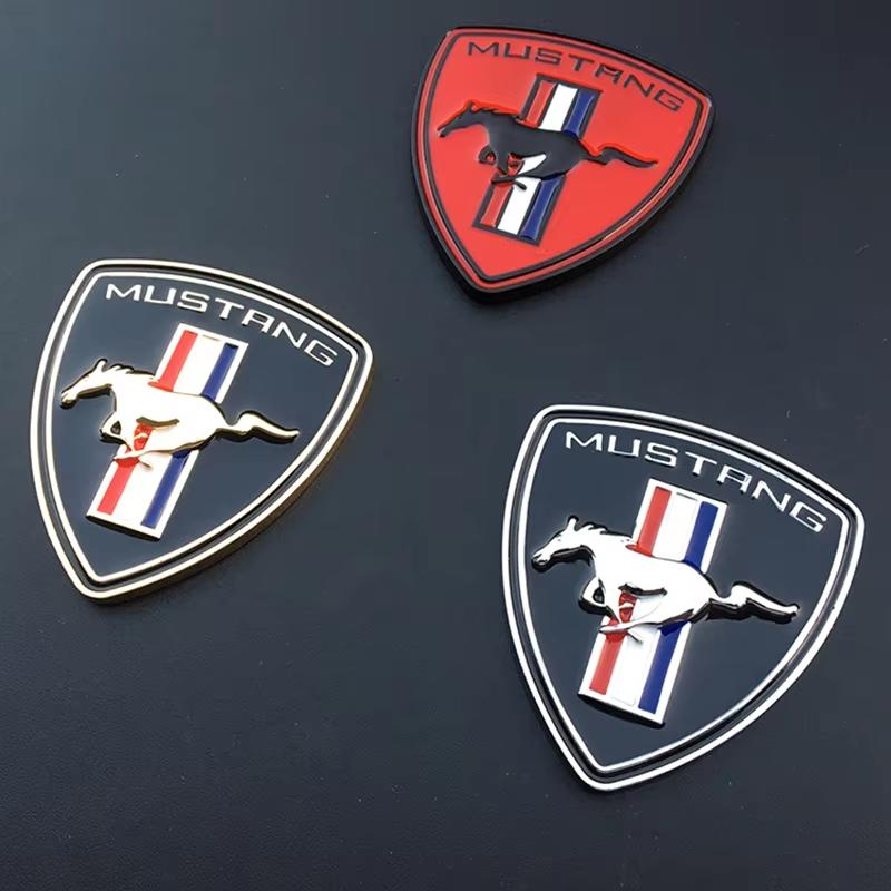1Pc Metal Car Sticker For  Mustang Shelby GT Logo Badge Car Body Fender Trunk Decoration Accessories