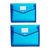 Plastic File Folder Waterproof Transparent Expanding Document Organizer with Snap Closure No Dividers Portable A4/B5 Size File Pouch for Office