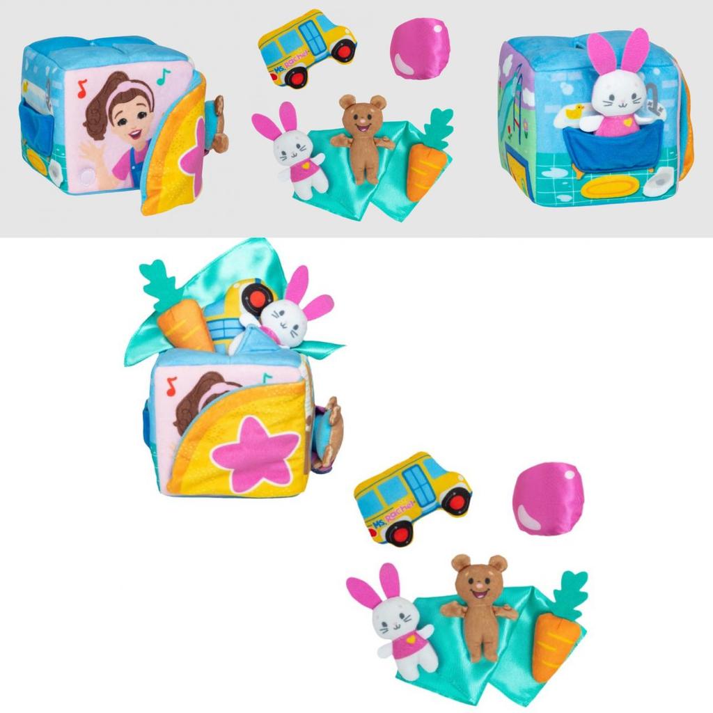 Soft And Cuddly Ms. Rachel Surprise Learning Box Plush Rabbit Toy For Kids