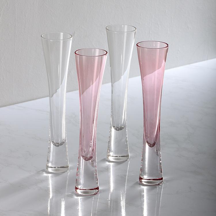 Kreativ Timglas Champagneglas Set Eleganta Kristallglasvaror för Gåvor Jubileum Romantisk Middag Lyxiga Barartiklar