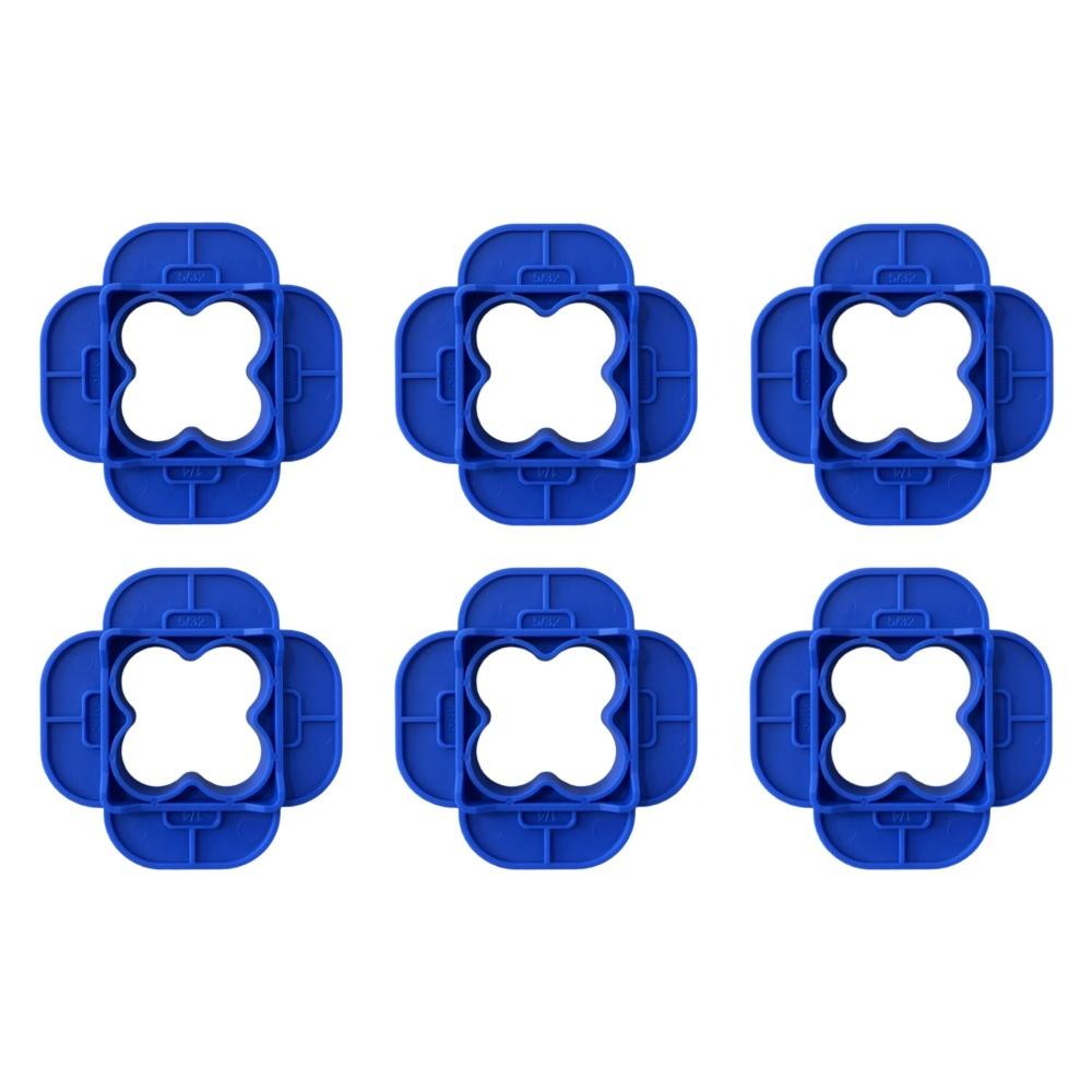 12Pcs-1Pc 4-in-1 ABS Deck Spacer Tools Multi-Size Reusable Floor Seam Width Tools Pressure Treated Composite Plank Deck Spacers