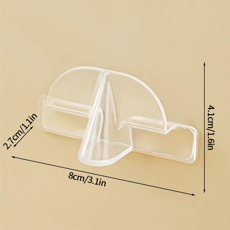 1-10pcs Glasses Holder Transparent Acrylic Sunglass Storage Rack Wall Mounted Glasses Holder Home Display Organizer