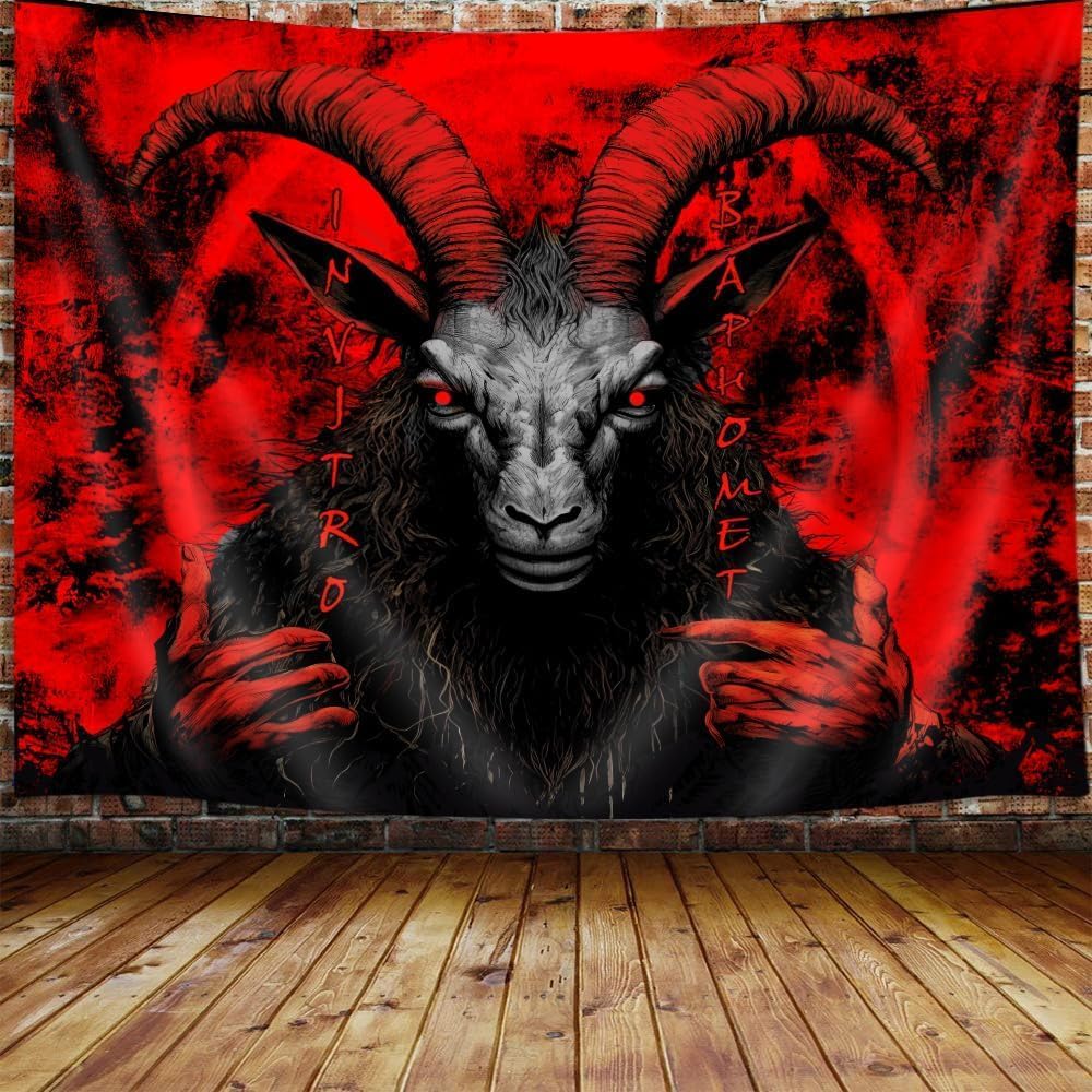 Viking Norse Decor Tapestry Cool Odins Ravens Tapestry Wall Hanging For Men Bedroom Norwegian Mythology Nordic Pagan Golden 74x94cm(29x37in)