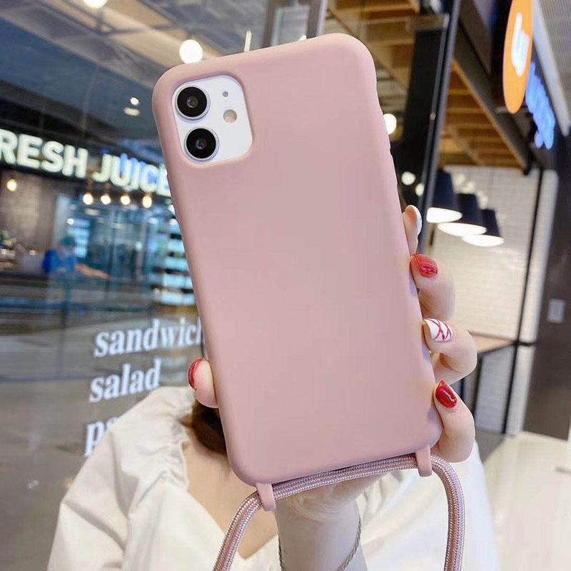 Custodia Laccetto a Tracolla in Silicone per IPhone 16 15 14 13 12 11 Pro Max XSMAX XR 8 7 Samsung S25 S24 S23 S22 S21 Ultra Plus S21FE A15 A55 A16 A53 A14 A54