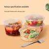 JingJingRS Disposable Thickened Round Food Containers