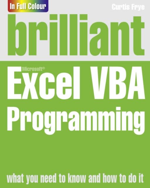 Libro Brilliant Excel VBA Programming