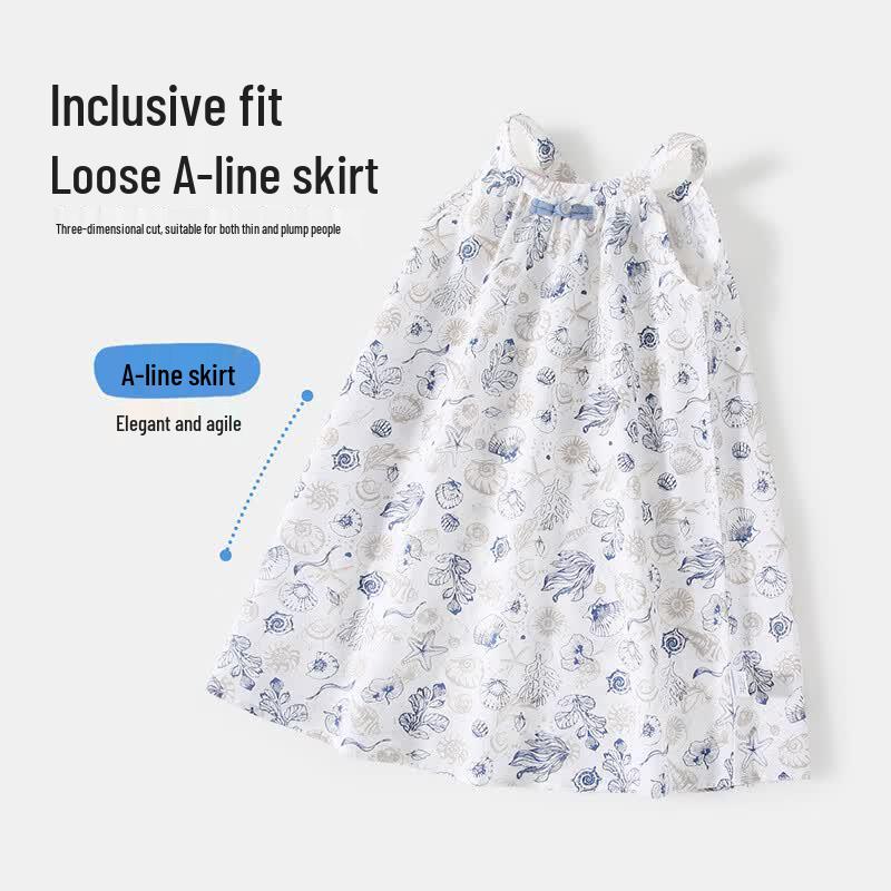 Classic Teddy Girl's Floral Suspender Dress