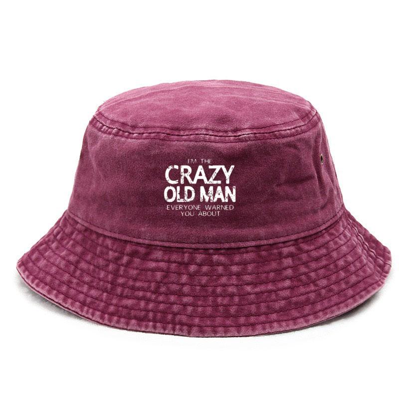 

Grandpa Cotton Washed Bucket Hat Vintage Fishing Hat for Men Sun Protection Outdoor Humor Design Cap Retired Life Style Gift розы красного