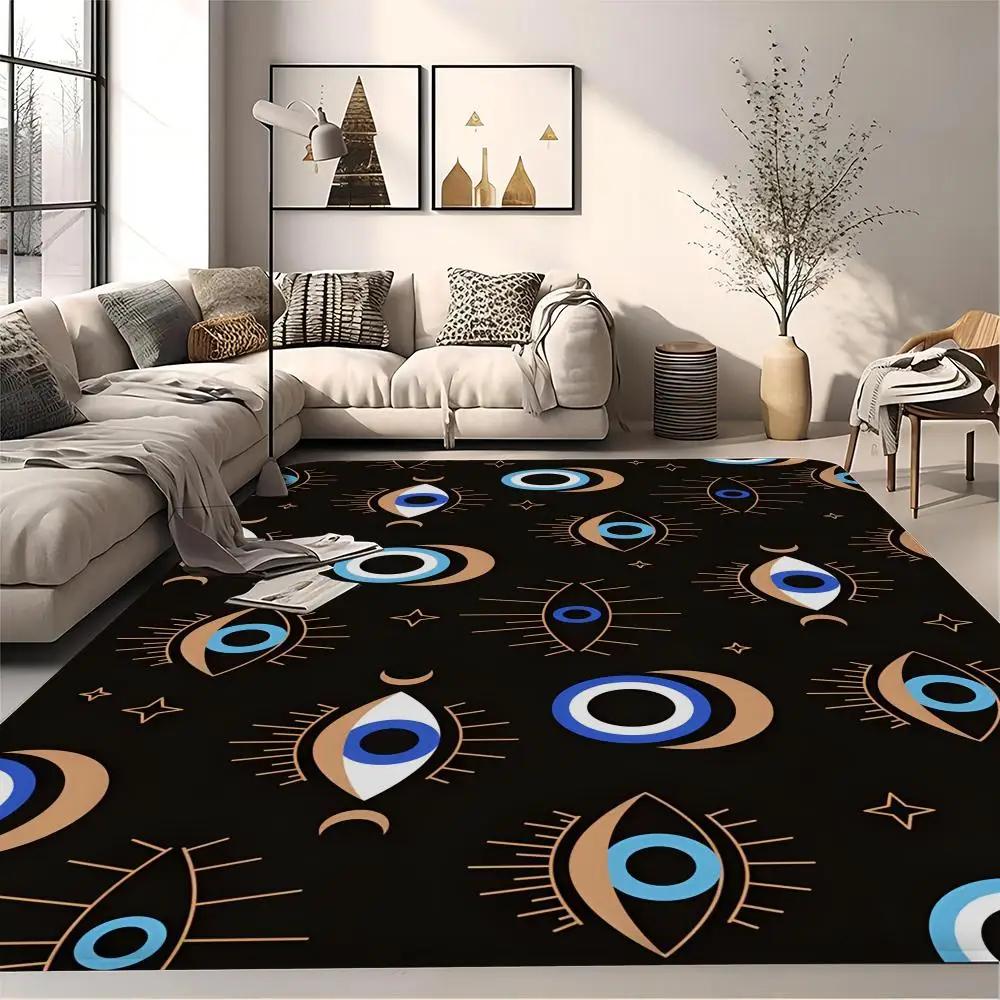 Evil Eye Floor Mat Bath Mat Nordic Style Home Doormat Bathroom-Toilet Mats Bedroom Welcome Doormat 260g Flannel Free Shipping