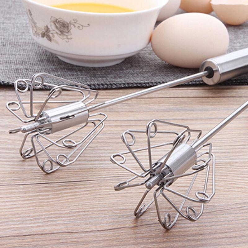 Mixer Semi-Automat Bătător de Ouă Tel Autoturnant Inox Mixer de Mână