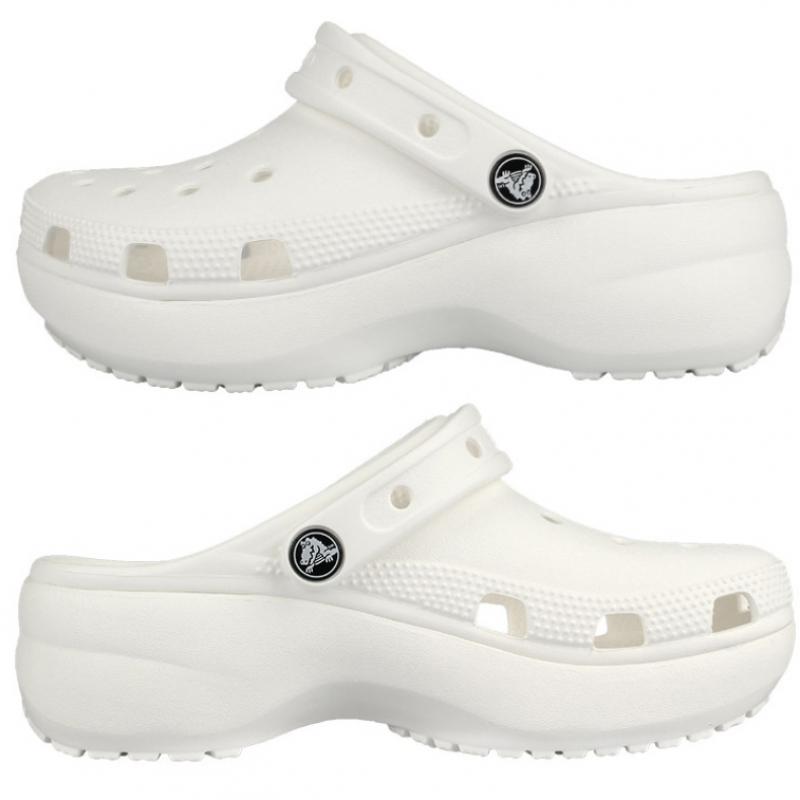 Crocs Classic Platform Clogs Woman 206750 100 White