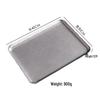 Wutuo Snowflake Sand Stainless Steel Rectangular Serving Plate