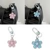 Stylish Flower Pattern Resin Keychain Pendant With Versatile Attachment Loop Perfect For Keychains Or Bag Charm