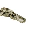 Used 12564 Collier LV Chain Links M69987 7984 LV Logo Flower Curb Chain Monogram Metal Silver Men's from Japan AUTHENTIC