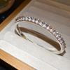 Gourd Hollow Gold-Plated Zircon Bangle - Chinese Style Luxury Fashion Bracelet