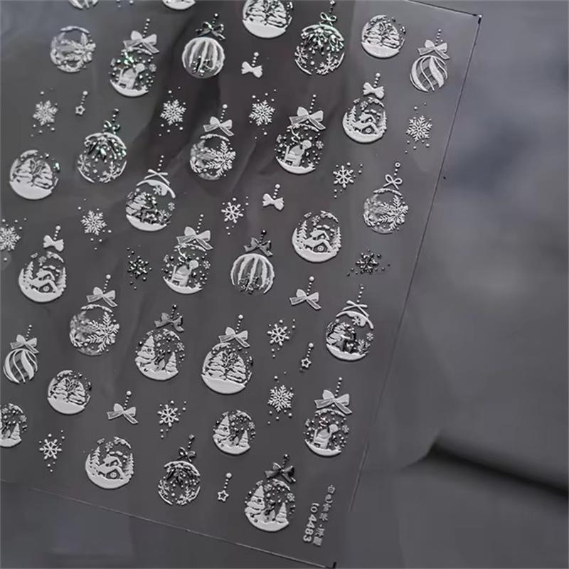 1PCS French Jelly Nail Stickers Dreamy Bubble Meteor Butterfly Star Moon Self Adhesive Stickers For Nail DIY Nail Art Decoration