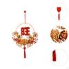 Chinese Lunar Year Wreath Front Door Artificial Berries LED with Light