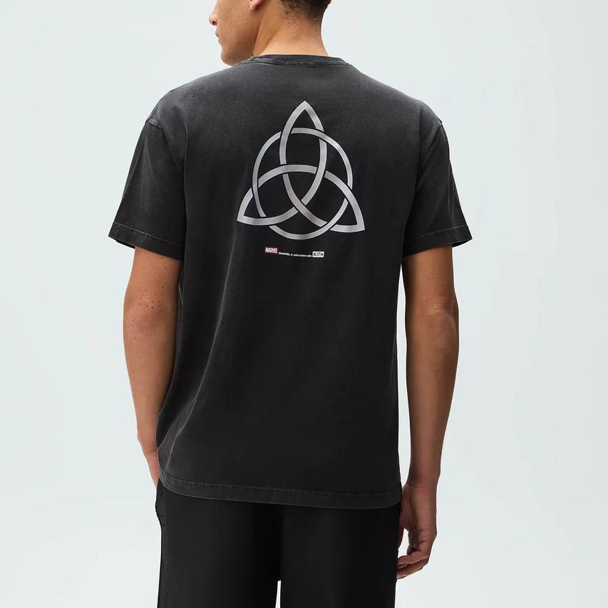 Kith X Marvel Thor Vintage Tee Black Men Tops KHM034329-001
