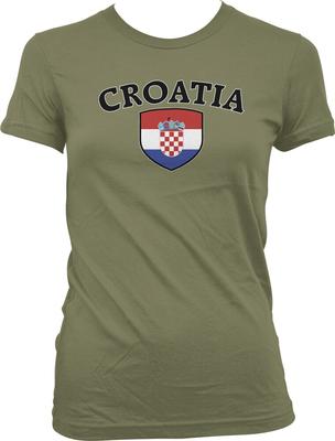 Chorvatsko Znak vlajky země Chorvatská národnost Juniorské Unisex tričko