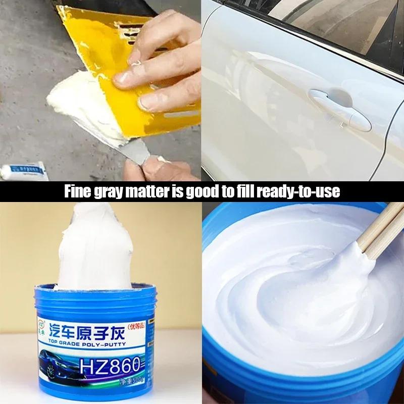 500g Auto Karosserie Reparatur Kitt Kratzer Füller Malerei Assistent Glatte Reparatur Werkzeug Schnell trocknend Lack Pflege Auto Zubehör