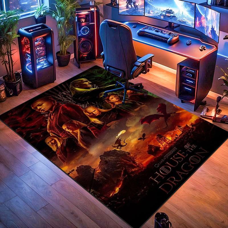 Mountain Rider Sunset Carpet Home Decor Living Room and Bedroom Mats Dormitory Decoration Art Bathroom Mat