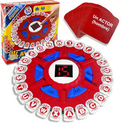 24-Key Crazy Alphabet Board Game 36 Cards 144 Categories Fast Rhythm Word Game 3D Early Learning Fast-Paced Board Game Party