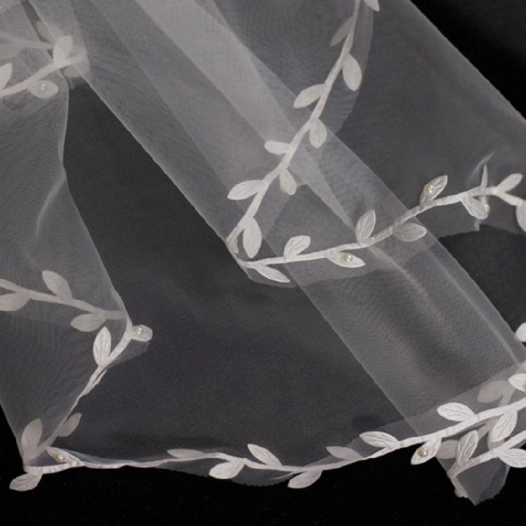 Bridal Veil with Comb Single Layer Sheer Wedding Tulle 118" Chapel Veils
