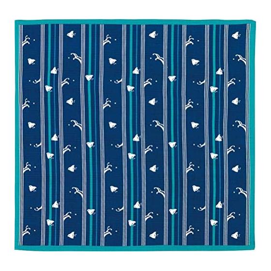 Miyamoto-Towel Made in Japan Furoshiki Wife s Small Furoshiki 50 x 50cm Striped Plover 30045