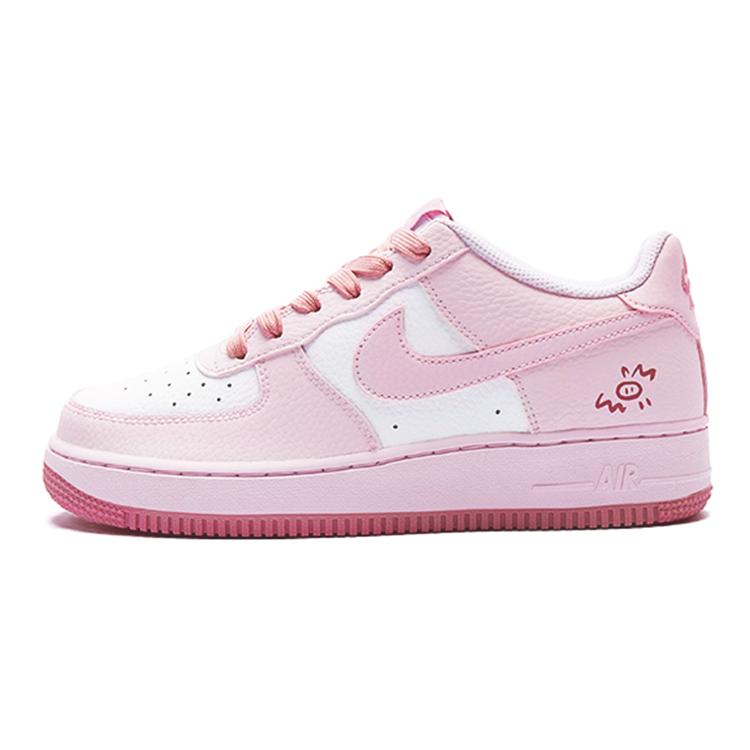 Nike Air Force 1 Skateboard Shoes Women's Low top White/Pink CT3839-107(Team15-)