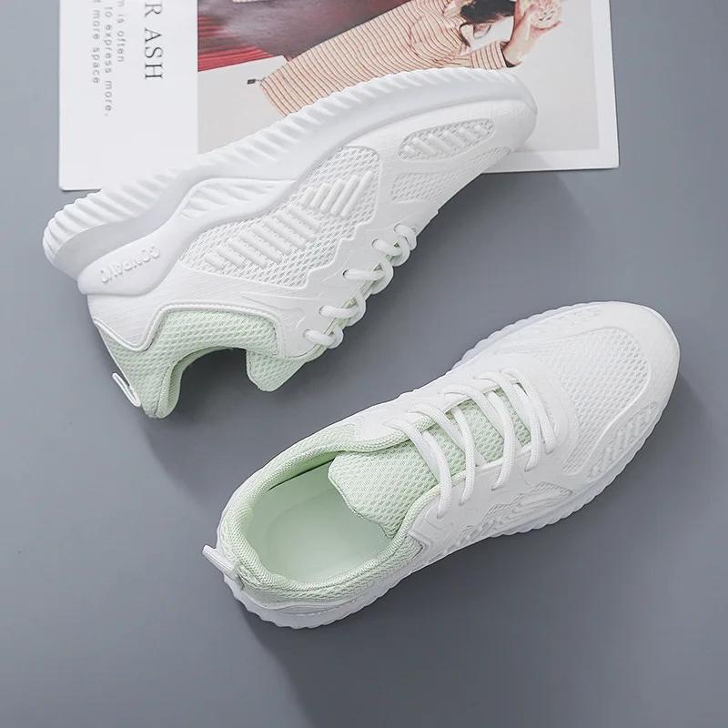 Fashion 2025 Spring Trend Shoes for Women Sneakers Chunky Lace Up Casual Running Shoes Women Summer Mesh Vulcanized Shoes Zapatos Mujer