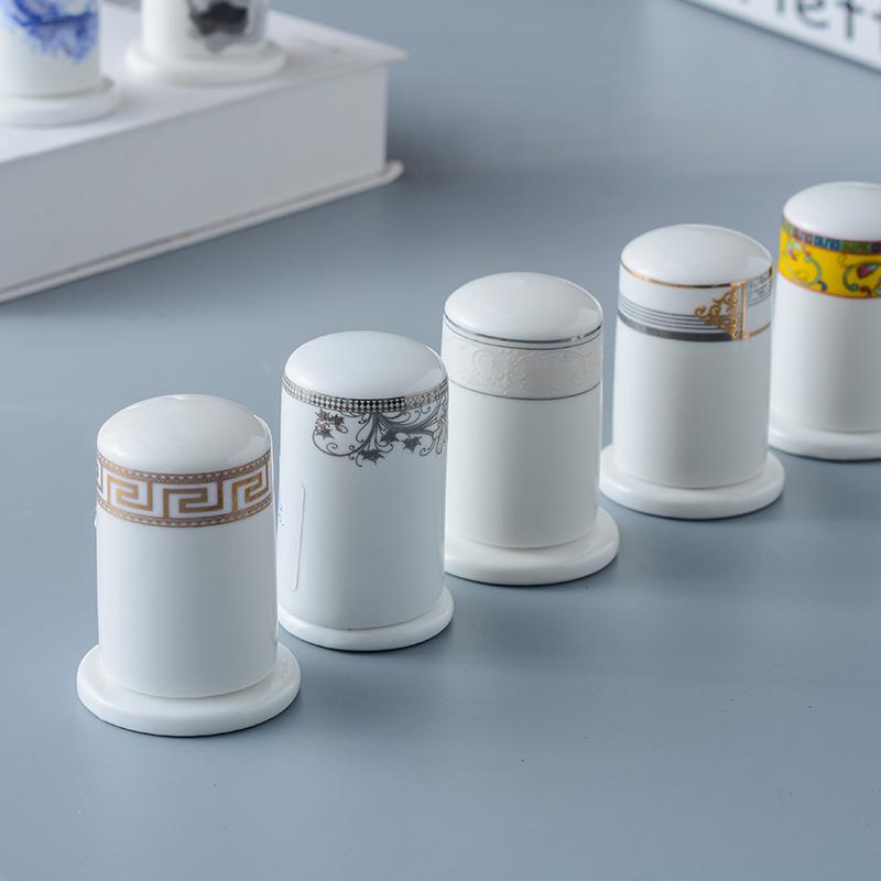 Bone China Toothpick Box Phnom Penh Toothpick Jar Toothpick Holder Chinese Toothpick Dispenser Secret Stash Tooth Pick Holder