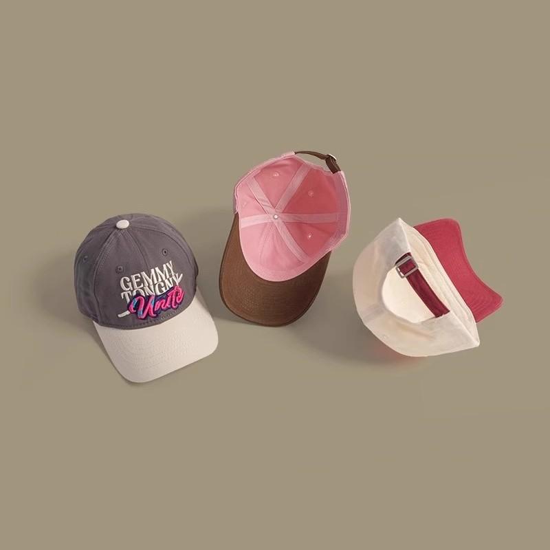 College Style Retro Color Block Baby Hat Children Baseball Hat Fashionable Outfit Boys and Girls Versatile Sun Protection Baseball Hat