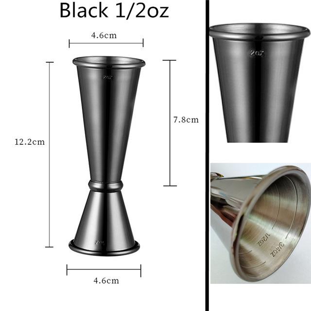 Double-Headed Indian Wine and Cocktail Jigger, 30/60 Oz Measuring Cup