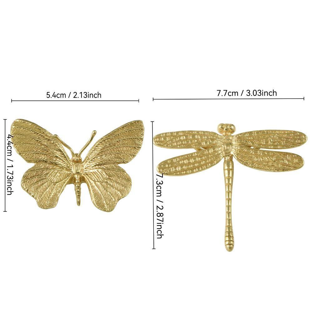 Furniture Hardware Butterfly/Dragonfly Brass Handle Home Decoration Furniture Handle Drawer