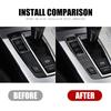 Car Gear Shift Panel Knob Cover Carbon Fiber Interior Stickers For BMW F07 F10 F25 F26 2009-2016 Auto Modified Trim