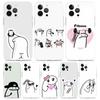 Funny C-Celular Flork Phone Case For iPhone 16,15,14,13,12,11 Plus,Pro,Max,XR,XS,X,7,8 Plus,SE,Mini Transparent Shell