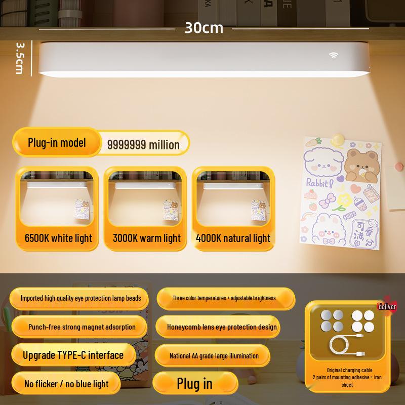 

LED Desk Lamp with Remote Control & Rechargeable Eye Protection for Study, Dorm, Makeup